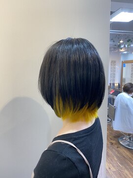 エスポワール(Espoir) ブラック×イエローインナーカラー！