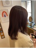 ショコラブラウン　20代30代40代　ゆるめミディ