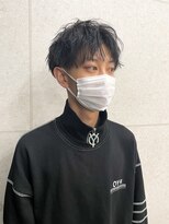 アンリ(Anli)&nbsp;【Anli☆岩瀬萌】マッシュ センターパート 韓国風 ブラック