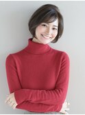 【小鳥居】シルキーベージュ大人可愛いボブショート前上がりボブ