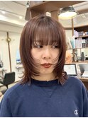 ROUIS 津田沼　顔まわりレイヤー×ピンクベージュ