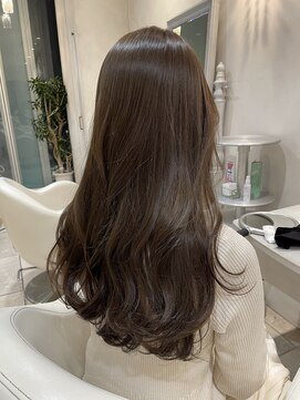 ザックラフィネ(ZACC raffine) オリーブグレージュ/オリーブベージュ/ロングヘア/韓国風