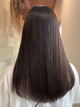 ミルヘアデザイン(mil hair design) 韓国くびれレイヤーカットベージュカラーグレージュカラー