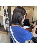 切りっぱなしとグレージュ