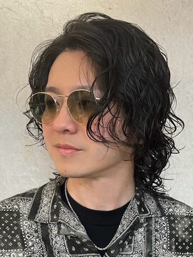 ノーエン(noen) メンズカット/メンズパーマ/ミディアム/眉カット/眉毛/パーマ