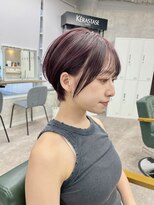 リミットバイアフィナー 大宮店(limit by Afinar)&nbsp;ショート/マッシュショート/ワインレッド/ハイトーンカラー