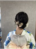 ゆるふわ浴衣アップスタイル