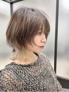 ダブルトーキョー シブヤ(W-TOKYO SHIBUYA) インナーカラー×ネオウルフボブウルフ　ウルフカット