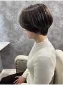 レザーカット×ショートスタイル