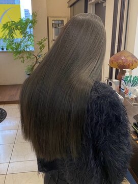 ナナナパレナ 梅田店(nanana parena) くすみグレージュ透明感×ミネラル縮毛矯正ストレート