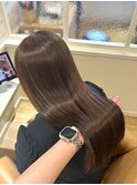 透明感たっぷりナチュラルブラウンカラー