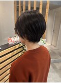 ショートボブ/ボブ/ダークブラウン
