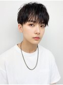 ツイストスパイラルパーマ束感ショートマッシュ縦落ちツイスパ
