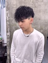 メンズサロン キング 梅田店(Men’s salon K!ng)&nbsp;波巻きツイストスパイラルパーマ/フェザーパーマ/眉毛/メンズ