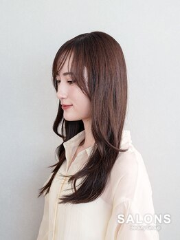 サロンズ ヘア 福山駅家店(SALONS HAIR)の写真/顔周りの似合わせカットで、印象をぐっと変えてくれる♪あなたの魅力を最大限に引き出すスタイルをご提案！