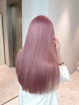 天神美容室 【香月指名☆】ホワイトピンク×ピンクヘアー×ブリーチ
