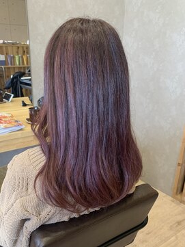 ココンヘアー(KOKON hair) 【ブリーチなし × ピンクブラウン】