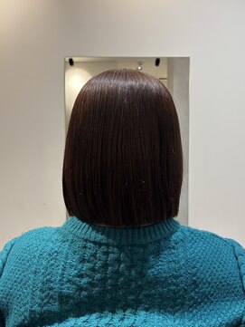 ハチマルハチ ナル 登戸店(808 nalu) まとまりボブ×艶ブラウン