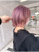 シアーラベンダー×ぷつっとボブ