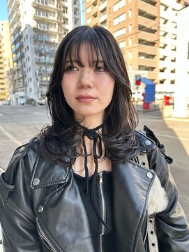 テンション(tension) 顔まわりレイヤーカット髪質改善札幌駅大通駅バスセンター駅