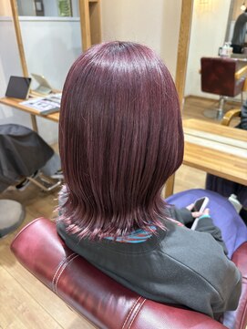 ヘアーメイクガーデン(hair&make garden) ピンクカラー