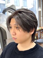 スタジオフォーエイチ(STUDIO 4H) 毛流れセンターパート/ハイライト/メッシュ/ニュアンスウルフ