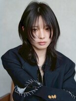 アイティーバイアルバム 八王子店(IT by ALBUM)&nbsp;ウルフレイヤーくびれミディダークアッシュ似合わせカットF31343