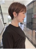 イメチェン/ピンクベージュ/アンブレラカラー/前髪/栄矢場町