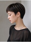 オン眉マッシュショート/コンパクトマッシュ/