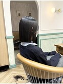 ダークパープル/ボブ/ブリーチなし/オリーブベージュ/柏