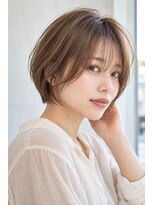フレイムス ヘアアンドリラックス 大宮東口店(Frames)&nbsp;ショートボブ髪型20代30代40代50代前髪あり前髪なし面長丸顔大宮