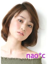 ナオシ 田原台店(nao c)&nbsp;【生駒/田原台nao*c】大人かわいい小顔前下がりナチュラルボブ