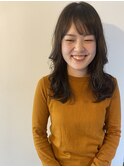 大人のラフニュアンス流れるレイヤーシースルーバング