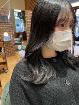 チップタップ 町田店(tip top) シースルーバング×顔周りカット  #韓国ヘア
