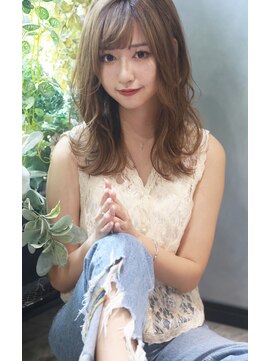 ラファンジュ ヘアー(Rohange hair) 【Rohange】ブロンドパール×シルバージュ#セミウェットウェーブ