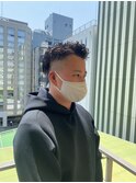 刈り上げかき上げリバースパーマ ツイスパ韓国マッシュ
