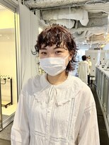 カフ(CAF)&nbsp;CAF FUKO レッドブラウン/暖色系/ウルフパーマ/大阪/心斎橋