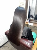 ハサミバイアトリエナガノ 千葉(8sami by atelier nagano)&nbsp;デザインカラー／レイヤーカット/ウエットヘア/オリーブベージュ