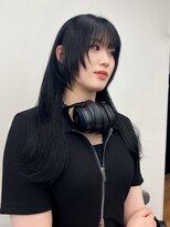 ピープスアンドスー 表参道 渋谷(Peeps&Suu.) 顔まわりレイヤー/ブルーブラック/韓国ヘア/ワンホンヘア