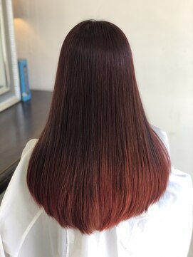 ヴァンクラウドコウベ(VENT CLOUD KOBE) 20代30代大人可愛い ダブルカラーピンクブラウングラデーション