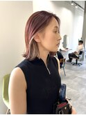 インナーカラー×ボブ