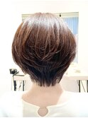ショートレイヤー/ひし形ショート/大人ショートボブ