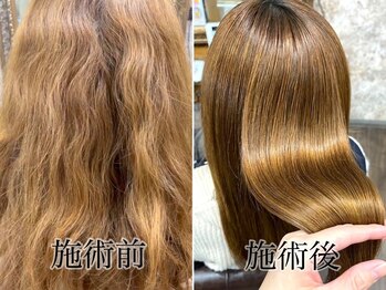 ヘアー クリアー 牟礼本店(hair clear)の写真/独自開発「髪質改善DUOストレート」で高ダメージ毛も艶髪に♪低刺激だから縮毛矯正に抵抗がある方にも◎