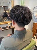 ツイストパーママッシュパーマアッシュブラックカルマパーマ立川