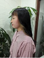 アン(Hair make un)&nbsp;黒染めからのフェイスフレーミング