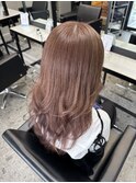 ケアブリーチバレイヤージュハイライトミルクティーブラウン