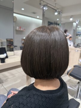 アッシュ 高幡不動店(Ash) ハイライトブリーチなし脱白髪染め白髪ぼかし髪質改善グレージュ