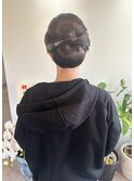 お祭りヘア