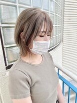 ロマーリ 岡山店(LOMARLIE)&nbsp;30代40代白髪ぼかしハイライトデザインカラー岡山ブリーチ