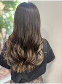 巻き髪2トーン　イルミナカラー